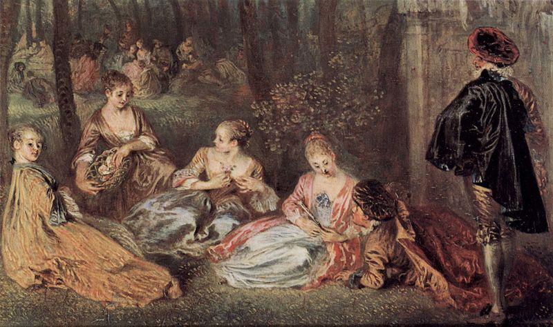 Jean-Antoine Watteau Die Champs elysses, Detail